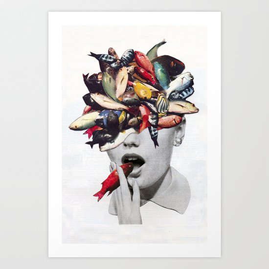Ωmega-3 Art Print