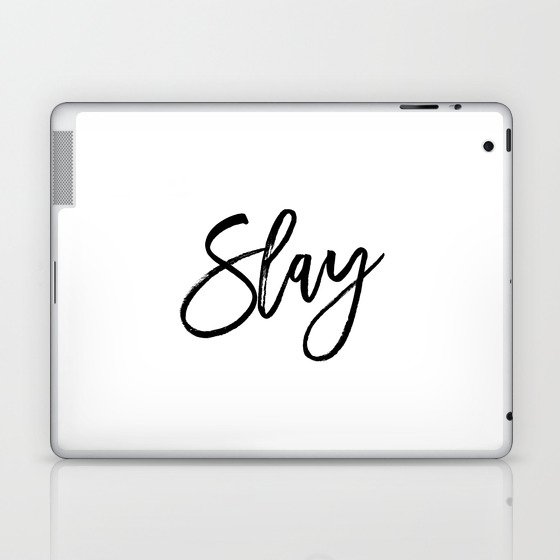 Fashion Poster Fashion Wall Art Typography Print Quote Girl Room Decor SLAY Béyonce Beyonce Quote Laptop & iPad Skin