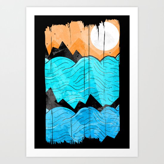 The Sea Waves Art Print
