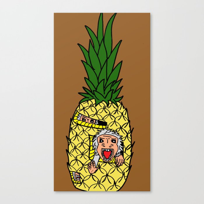 Pineapple Monkeys Canvas Print