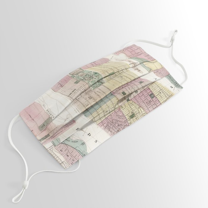 Map of New York City Face Mask by SFT Design Studio Society6