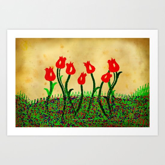 FLOWERS 015 Art Print
