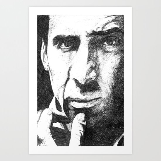 Nicolas Cage Art Print