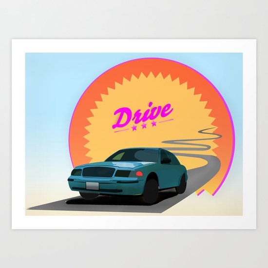 Drive Art Print