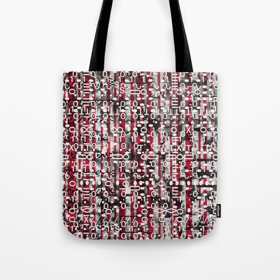 Linear Thinking Trip-Switch (P/D3 Glitch Collage Studies) Tote Bag