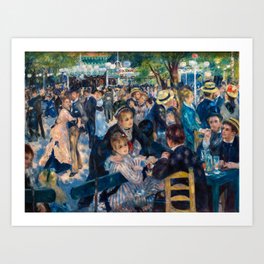 Auguste Renoir - Dance at Le Moulin de la Galette Art Print
