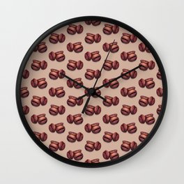Coffee Bean Pattern Wall Clock
