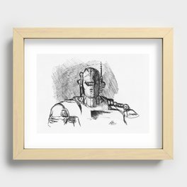 Warbot Sketch #058 Recessed Framed Print