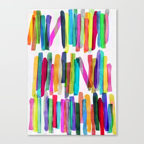 Colorful Stripes 5 Canvas Print