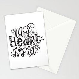 My Heart Is Full Stationery Card