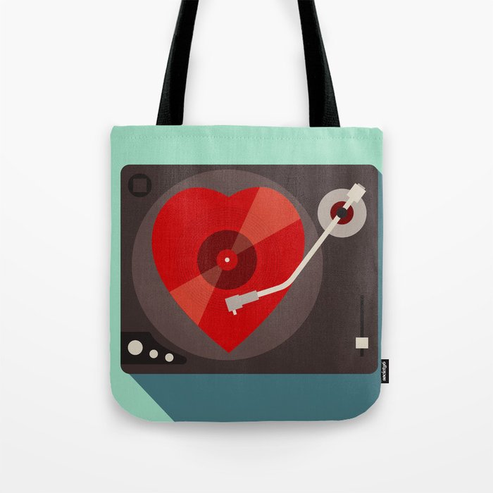 Love Record Tote Bag