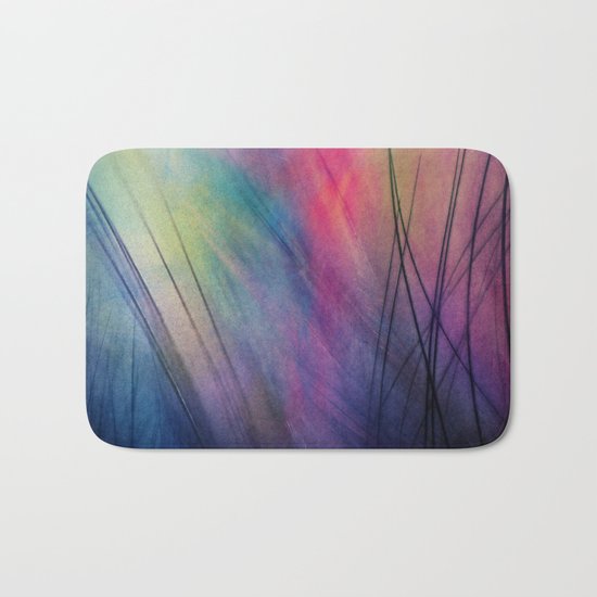 Tropical Feather Abstract Bath Mat