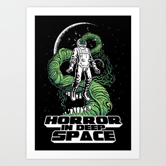 Horror In Deep Space Art Print