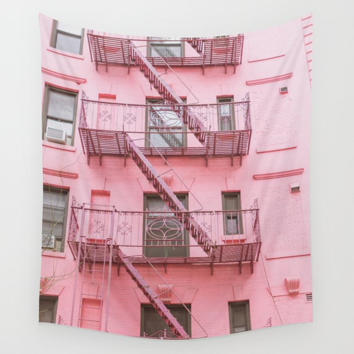 Pink Soho NYC Wall Tapestry by In This Instance Photography  Society6