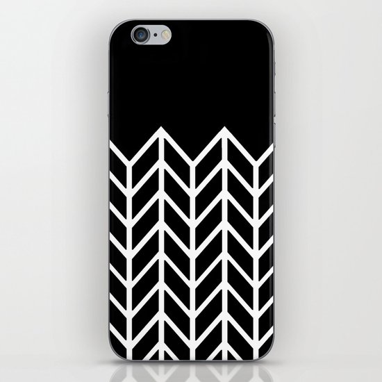 BLACK LACE CHEVRON iPhone & iPod Skin