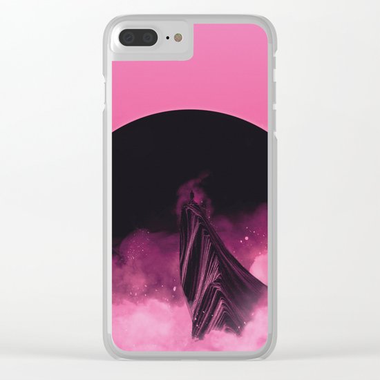 No Stars Pink Sky Clear iPhone Case