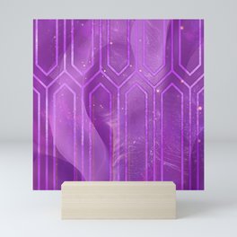 Violet Purple Geometric Mini Art Print