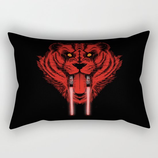 Dark Side Saber-Toothed Tiger Rectangular Pillow