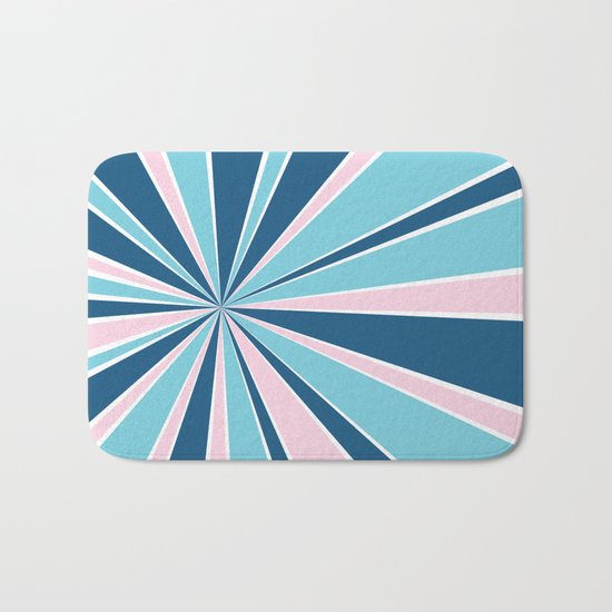 Starburst Pink and Blue Bath Mat