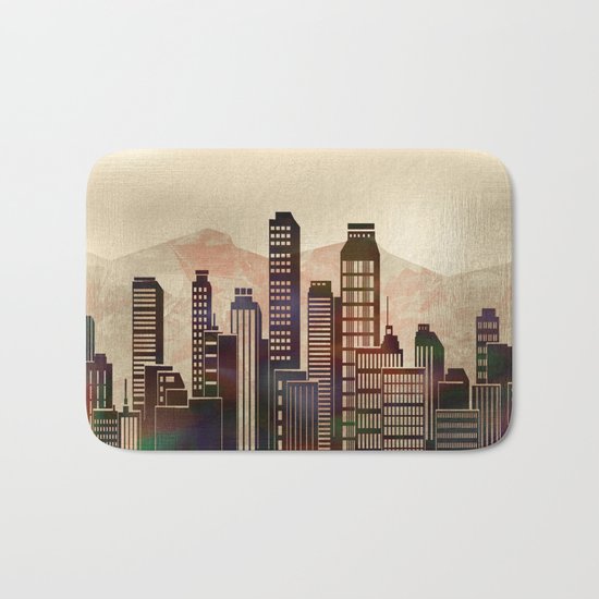 Metal City - beige Bath Mat