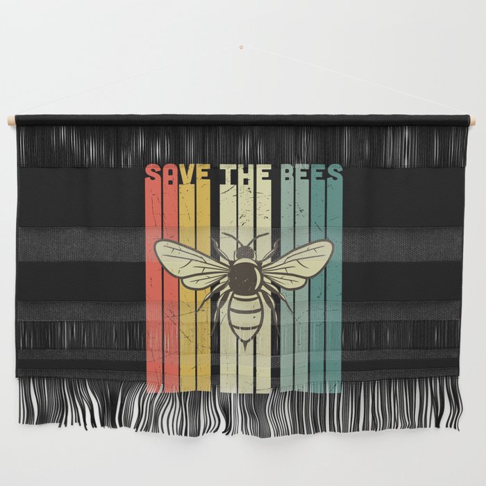 Save The Bees Vintage Wall Hanging