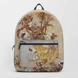 Fairy and the Bee By Edmund Dulac  Backpack | Enchanted, Fairytaleart, Edmunddulac, Fairywings, Airspirit, Fairycore, Faeries, Fairy, Flowerfairy, Faery 