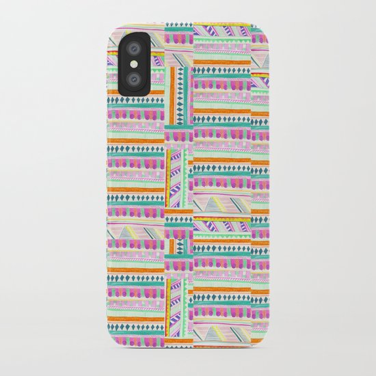 multicoloured AZTEC + iPhone Case