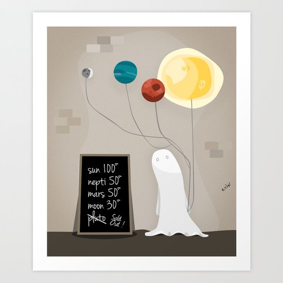 Planet Art Print