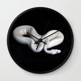 white snake Wall Clock