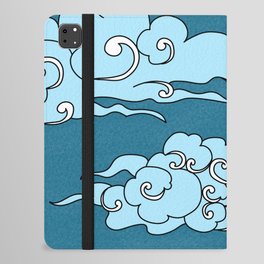 Japanese clouds pattern iPad Folio Case