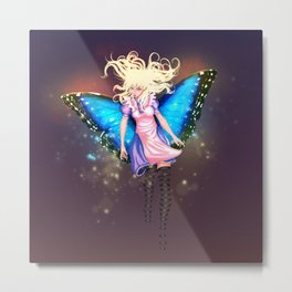 Butterfly Alice Metal Print