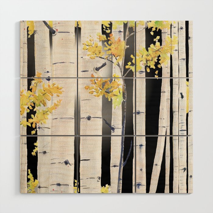 Birch Tree Wood Wall Art