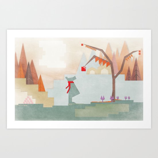 Fashionable Bear Art Print