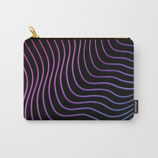 Neon Waves Carry-All Pouch