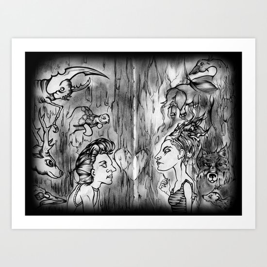 Power Animals Art Print