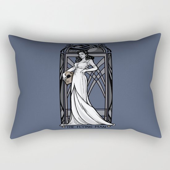 The Flying Man Rectangular Pillow