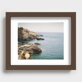 Sunsoaked Cliffs Recessed Framed Print