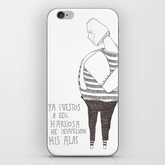 Hombre Mariposa iPhone & iPod Skin