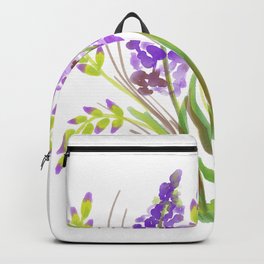 Purple Vervain Plant Backpack | Flowers, Painting, Garden, Purple 