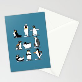 Penguin Yoga Stationery Card