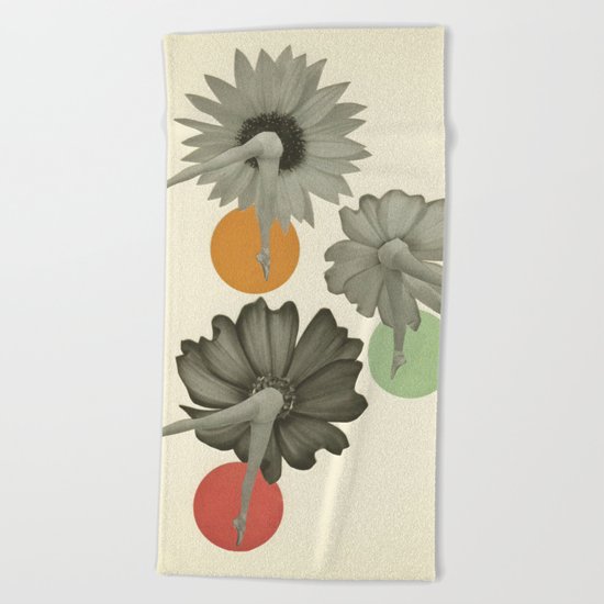 Flower Girls Beach Towel