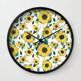 Ukrainian sunflower seeds Wall Clock