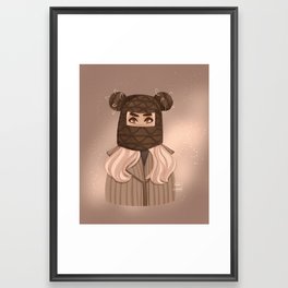 Ninja girl Framed Art Print