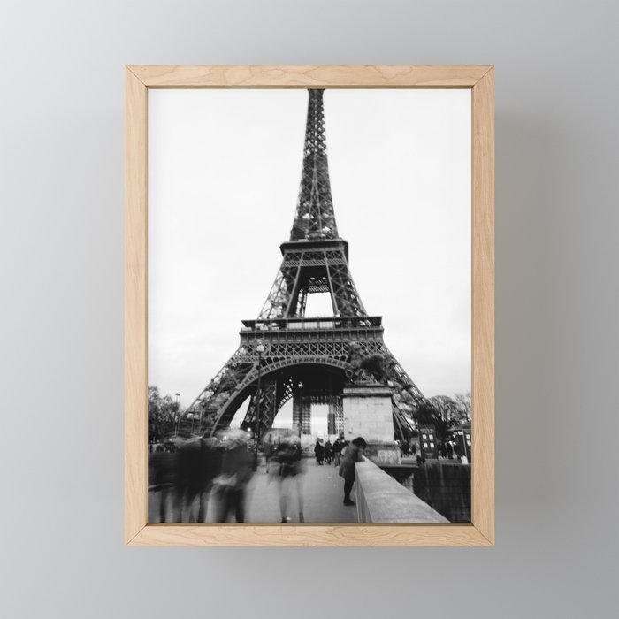 Unfocused Paris Nº 13 | This blurry path ends in the Eiffel Tower | Out of focus photography  Framed Mini Art Print