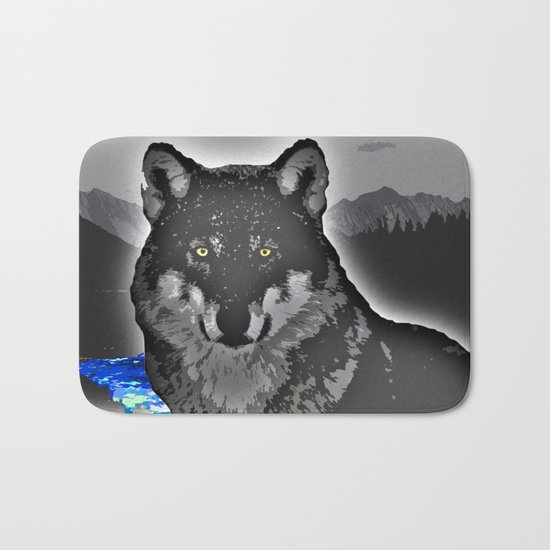 Wolf Bath Mat