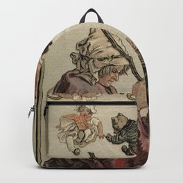 Vintage Fairy Tale Book Cover Backpack
