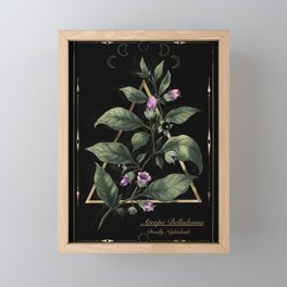 Belladonna. Deadly nightshade. Magic herbs  Framed Mini Art Print