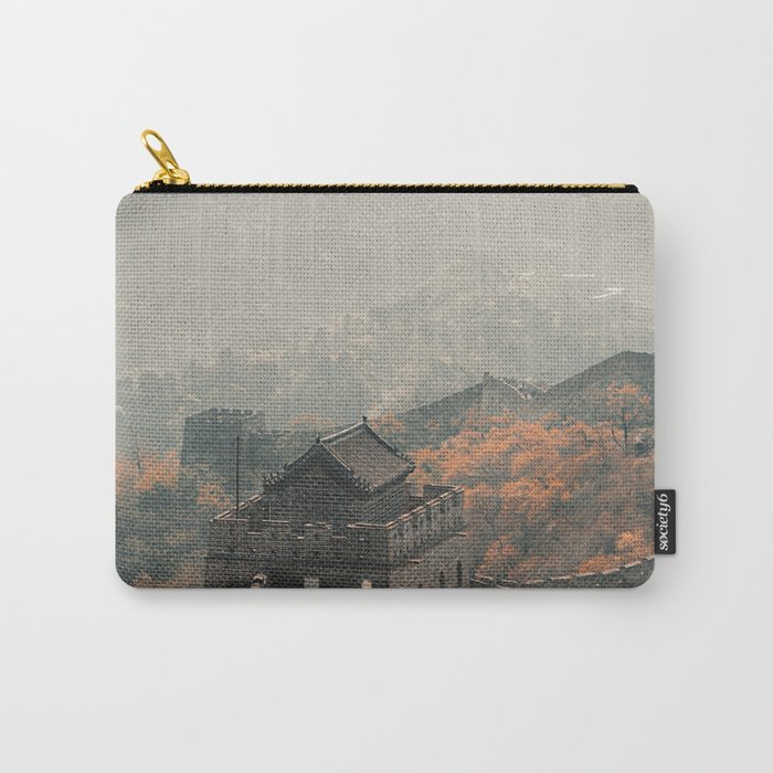 China Photography - The Great Wall Of China Surrounded By Autumn Nature Carry-All Pouch