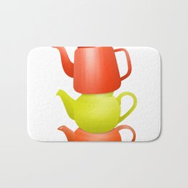 Teapot  Pattern Bath Mat | Teapotpattern, Teapot, Blueteapot, Redteapot, Teapots, Tea, Painting, Colorfulteapots, Digital, Illustration 