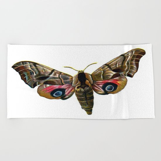 Moth Beach Towel